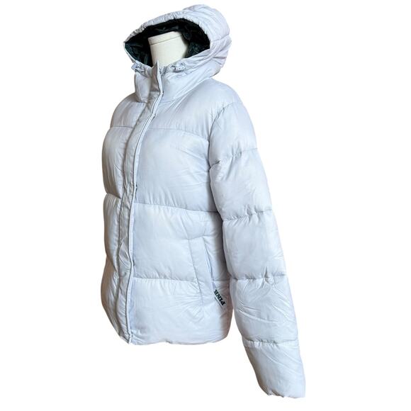 PINK NEW Marshmallow Puffer Coat Jacket Size XS Snap Front with Zipper Closure - Picture 7 of 12